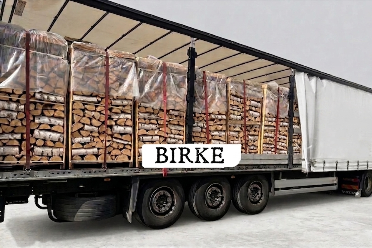 LKW-Ladung Brennholz – Birke – 30/33 cm – kammergetrocknet – 1 RM Paletten – Bild 2