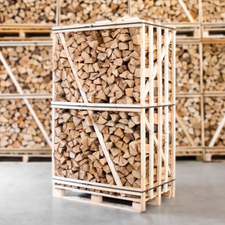 Palette kammergetrocknetes gespalten Buche Brennholz 33cm – Bild 6