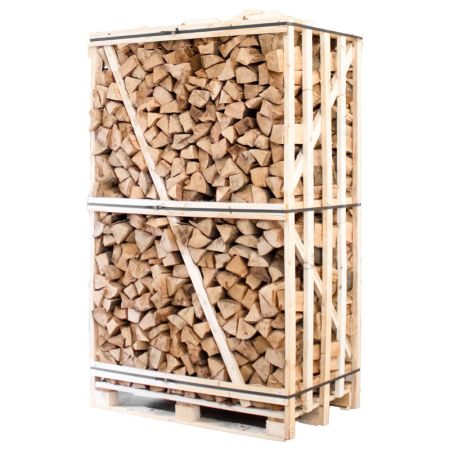 Palette kammergetrocknetes gespalten Buche Brennholz 33cm – Bild 3